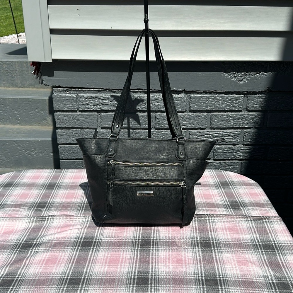 Rosetti Black Shoulder Bag large, 16w x 10h x 3d opens pretty wide